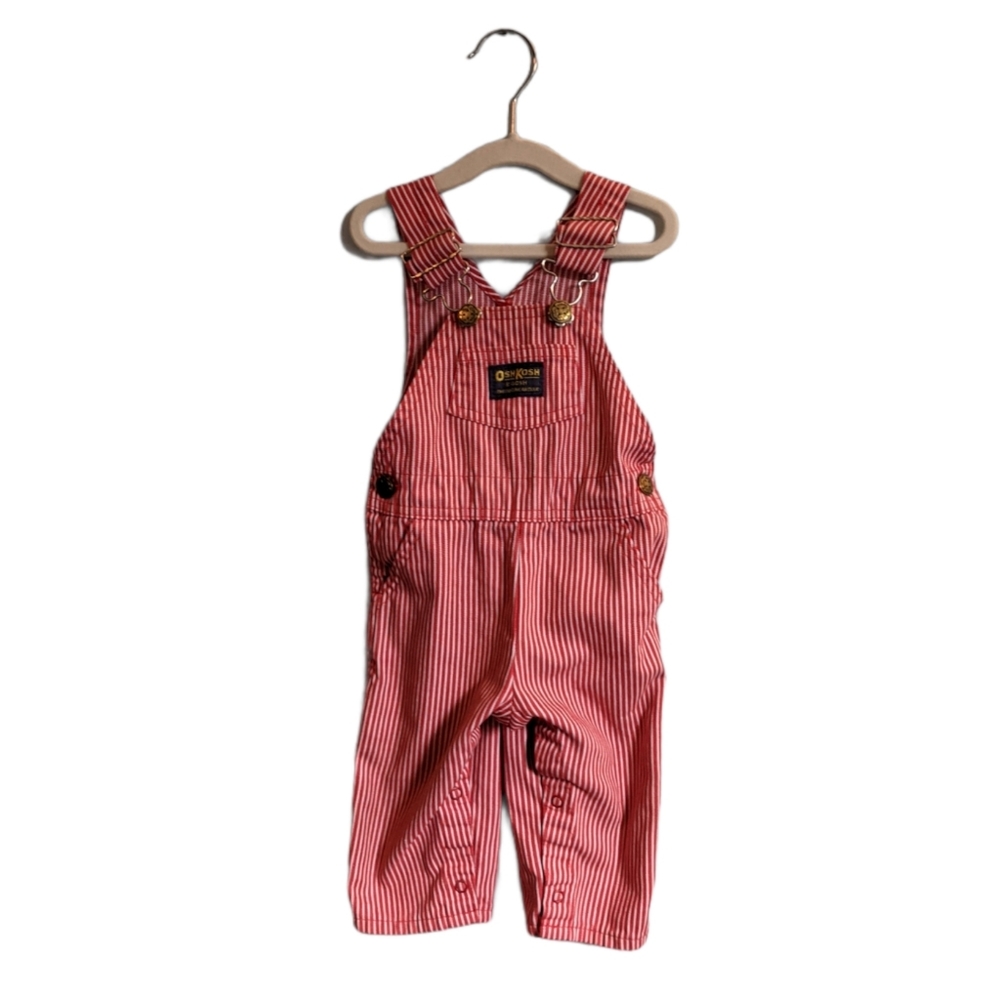 Vintage Red Stripe OshKosh Overalls